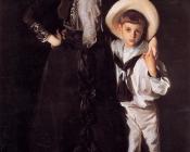 约翰 辛格 萨金特 : Mrs. Edward L. Davis and Her Son Livingston